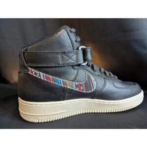 NEW Rare Nike AF1 High '07 LV8 "Afro Punk" Black Multi Size 10.5M 806403-006